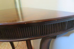 Demi lune Mahogany Half Circle Console Table