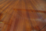 Demi lune Mahogany Half Circle Console Table