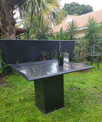 Black Marble Outdoor/indoor Table