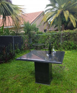 Black Marble Outdoor/indoor Table