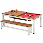 New! Playcraft Glacier 7' Pool Table with Dining Top