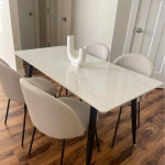 New! Mid Century Modern Stone Dining Table