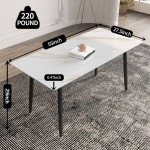 New! Mid Century Modern Stone Dining Table