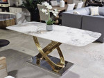 New! White Stone Dining Table