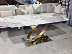 New! White Stone Dining Table