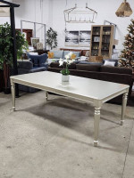 New! Silver Extendable Dining Table