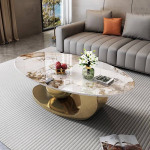New! Modern Stone Coffee Table