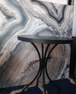 Glass Mosaic Indoor/Outdoor Side Table (2 Available)