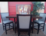 Pub Dining Table and 4 Stools