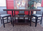Pub Dining Table and 4 Stools