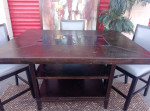 Pub Dining Table and 4 Stools