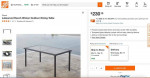 New! Outdoor Patio Dining Table