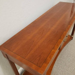 ETHAN ALLEN MEDALLION SOFA/CONSOLE TABLE