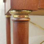 ETHAN ALLEN MEDALLION SOFA/CONSOLE TABLE
