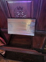 Cherry Wood Entryway Table Stand/Coat rack