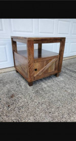 Ashley furniture wooden end table