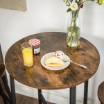 Counter height dinning table and shelf