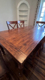 Dining table/chair set. Pottery Barn look