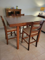 HIGH TOP TABLE & 6 CHAIRS