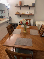 Extendable Dining Table + 6 Chairs