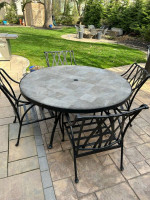 Outdoor dining set table 6 chairs