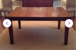 Brand new solid wood expandable dining table