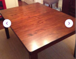 Brand new solid wood expandable dining table