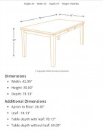 Brand new solid wood expandable dining table