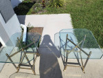 Glass Table Set 3 Total Tables with Thick Glass