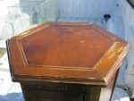 HEXAGON END TABLE WITH STORAGE