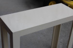 Ivory oil painted solid wood couch hallway narrow table