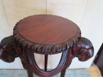 Carved Mahogany Plant/Vase Table