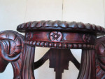 Carved Mahogany Plant/Vase Table