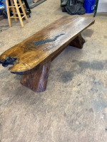 Rustic oak coffee table or bench