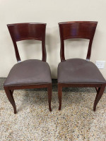 2 Strong Kitchen Dining Chairs 18” W, Vtg folding card table 30” W