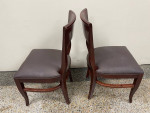 2 Strong Kitchen Dining Chairs 18” W, Vtg folding card table 30” W