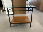 Glass top End Table