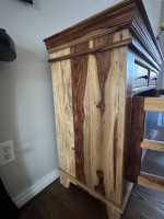 Real wood credenza and matching table