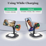 #0880 Foldable Magnetic Mag-Safe Wireless Charging Station