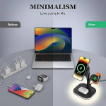 #0880 Foldable Magnetic Mag-Safe Wireless Charging Station