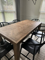 Dining Table Set for Sale (Table, Chairs, Rug)