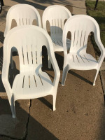 42" round patio table with 4 chairs