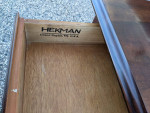 High End Hekman Queen Anne Style Side Table with Drawer