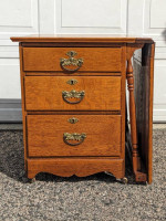 Antique Larkin Oak Sewing Cabinet Folding Work Table