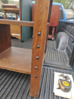 Solid wood --Oval table with lower storage