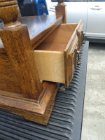 Solid wood nightstand/end table