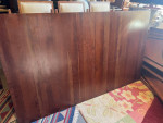 Ethan Allan eight solid wood chairs and dining table with two leaves