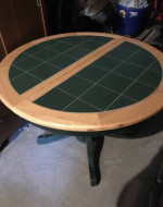 A breakfast table and chairs