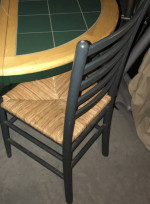A breakfast table and chairs