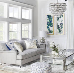Z gallerie  large modern coffee table